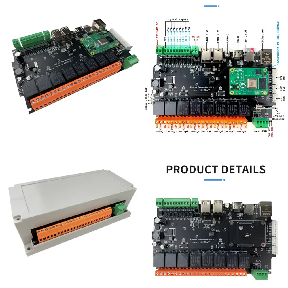 KinCony Raspberry Pi - Server  - огляд і ціна Home Automation Raspberry Pi