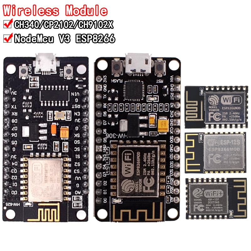 Wireless Module CH340/CP2102/C - огляд і ціна Esp8266 Nodemcu Board